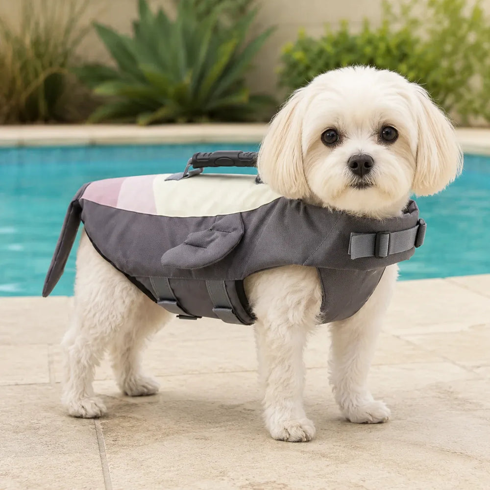 Tamecare Seal Dog Life Jacket | Reflective Buoyant Pet Swimming Vest