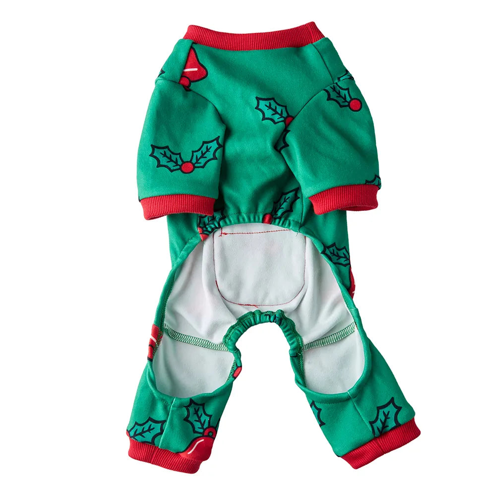 Tamecare Christmas Tree Dog Costume with Red Hat and Wings