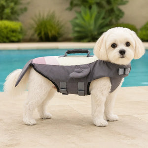 Tamecare Seal Dog Life Jacket | Reflective Buoyant Pet Swimming Vest