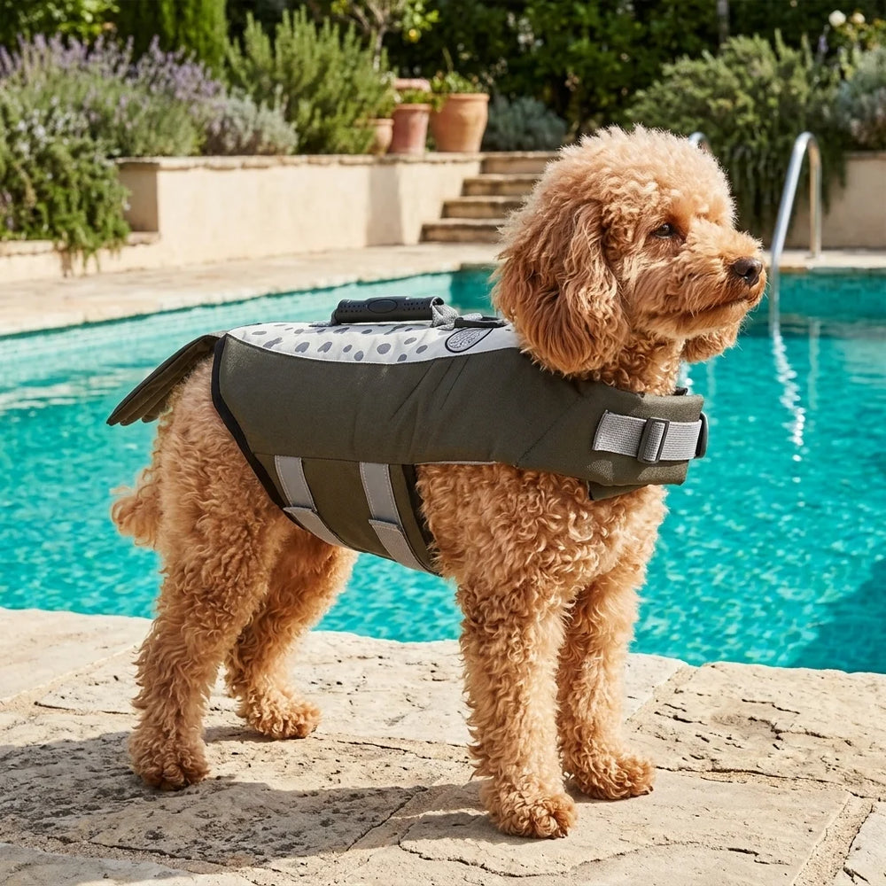 Tamecare Sea Lion Dog Life Jacket | Reflective Buoyant Pet Swimming Vest
