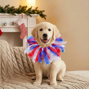 Tamecare Red White and Blue Patriotic Dog Collar