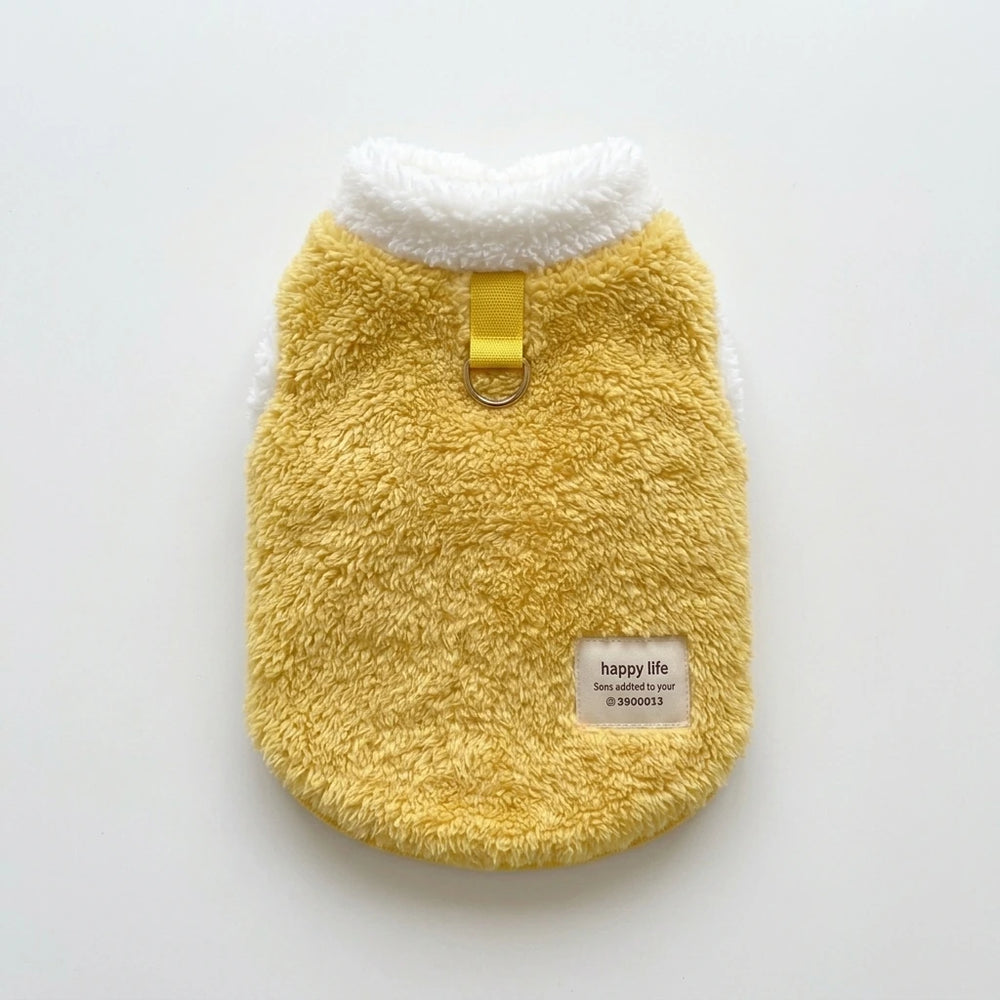 Tamecare Yellow Sherpa Cat Coat