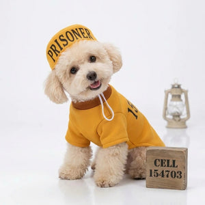 Yellow Prisoner Dog Costume