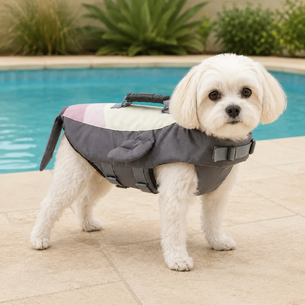 Tamecare Seal Dog Life Jacket | Reflective Buoyant Pet Swimming Vest