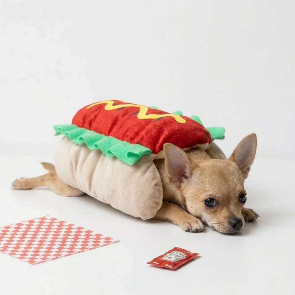 Tamecare Funny Hot Dog Pet Costume