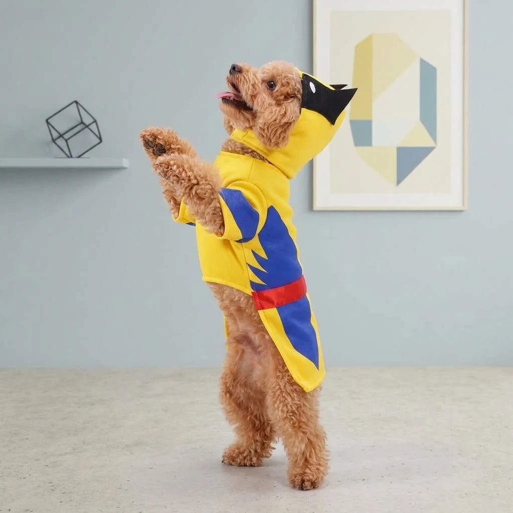 Tamecare Yellow Superhero Dog Hoodie