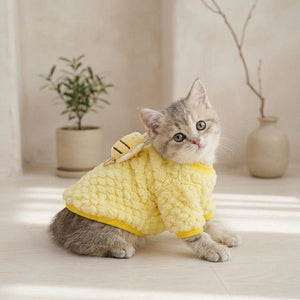 Tamecare Yellow Bee Cat Sweater