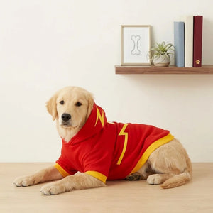 Tamecare Red Lightning Dog Paw Suit with Hat