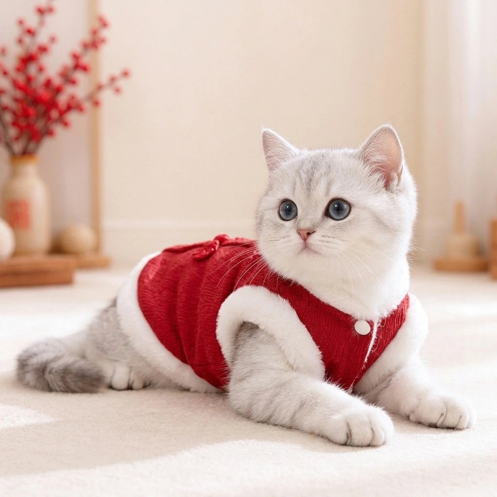 Tamecare Cozy Red Cat Vest