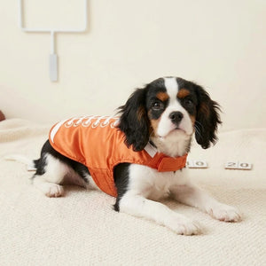 Orange Football Pattern Dog Vest