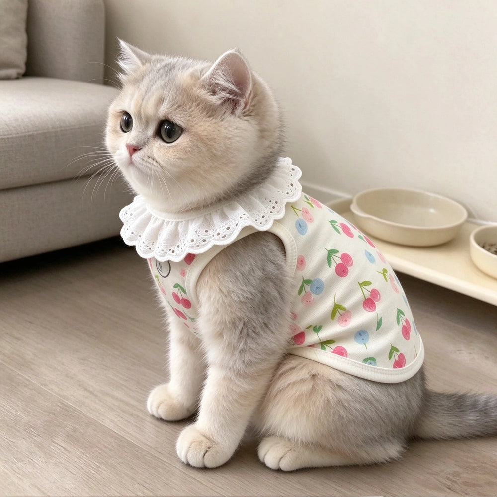 Tamecare Lace Trim Cat Vest