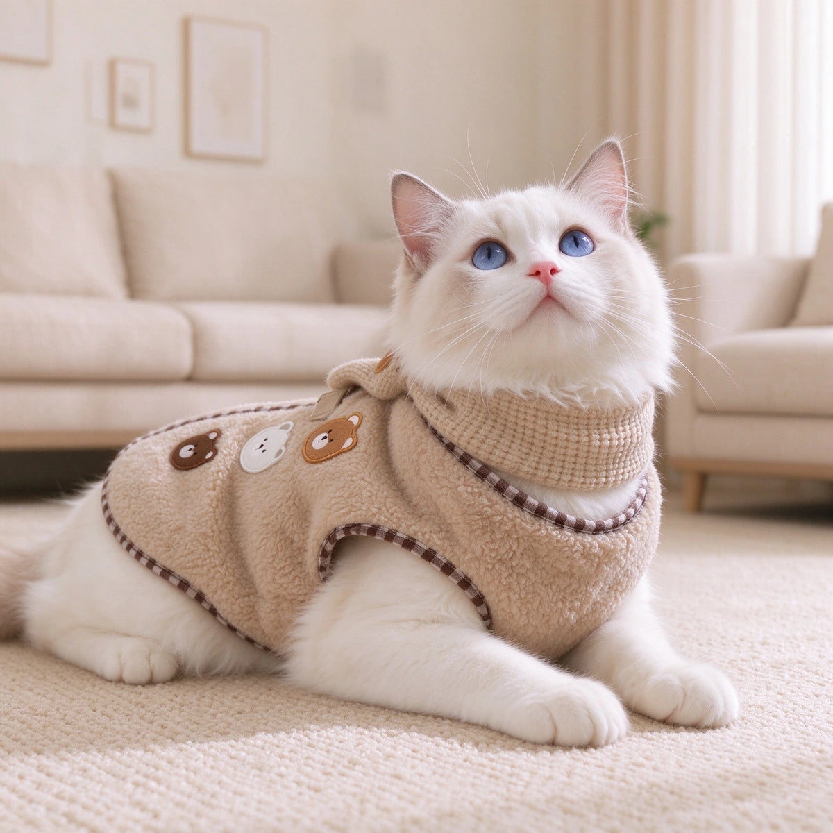 Tamecare Brown Bear Cat Vest
