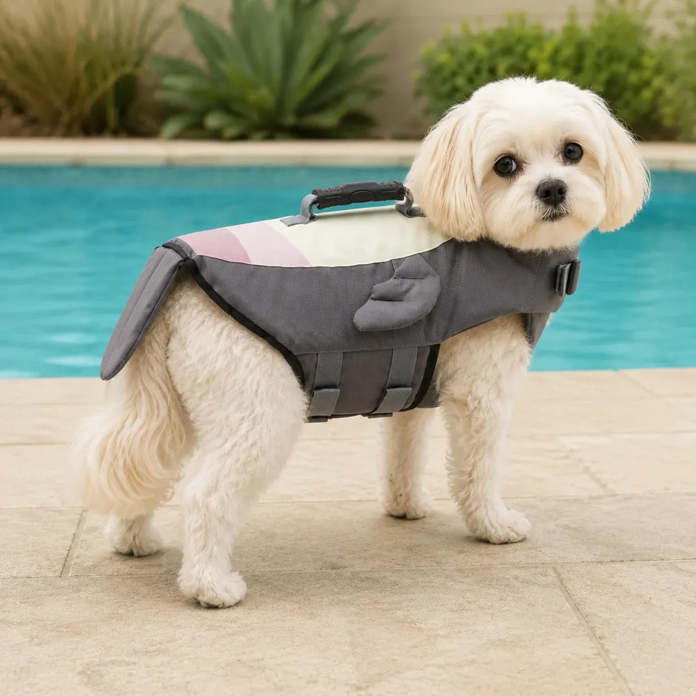 Tamecare Seal Dog Life Jacket | Reflective Buoyant Pet Swimming Vest
