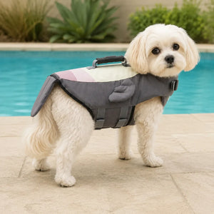 Tamecare Seal Dog Life Jacket | Reflective Buoyant Pet Swimming Vest