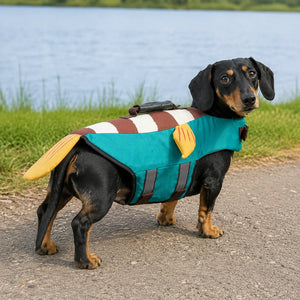 Tamecare Blue Clownfish Dog Life Jacket | Reflective Buoyant Pet Swimming Vest