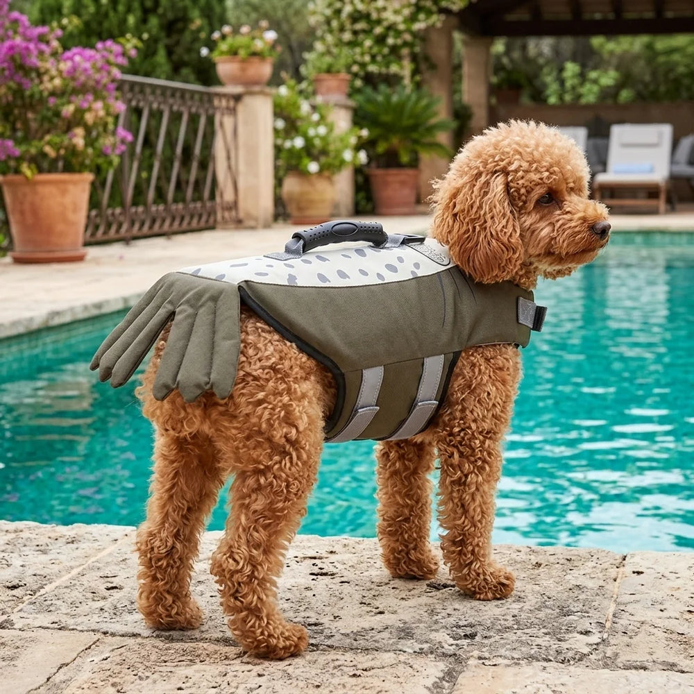 Tamecare Sea Lion Dog Life Jacket | Reflective Buoyant Pet Swimming Vest