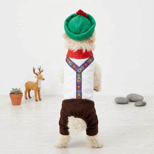 Tamecare Green Pub Waiter Dog Costume Set