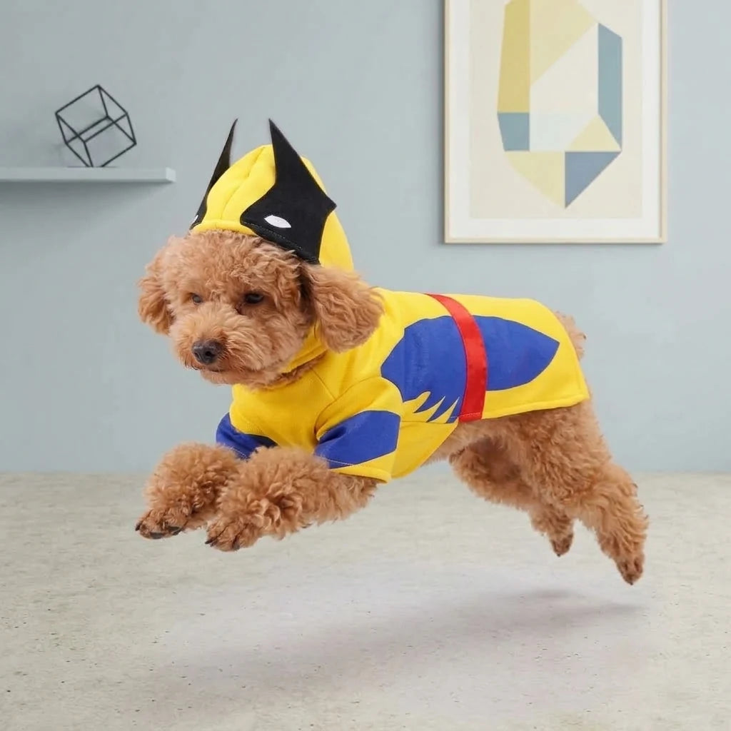 Tamecare Yellow Superhero Dog Hoodie