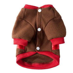 Tamecare Reindeer Christmas Dog Costume Set with Hat