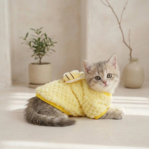 Tamecare Yellow Bee Cat Sweater