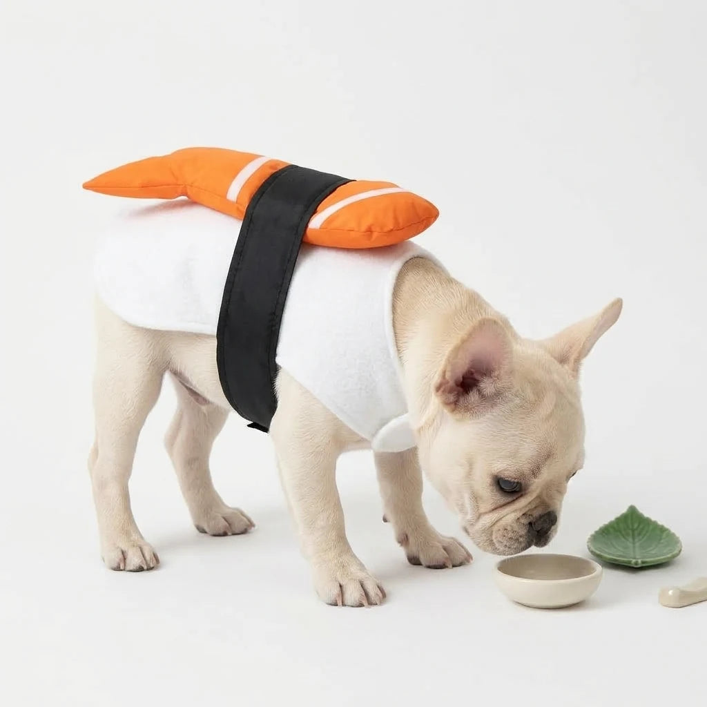 Tamecare Orange Japanese Sushi Dog Costume