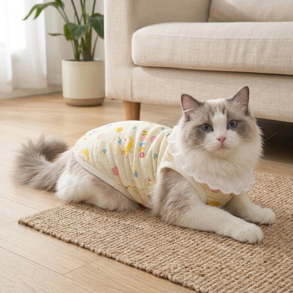 Tamecare Yellow Lace Cat Vest