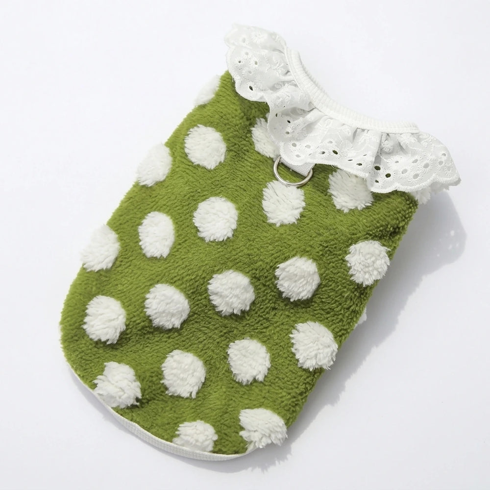 Tamecare Green Polka Dot Cat Vest