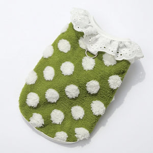 Tamecare Green Polka Dot Cat Vest