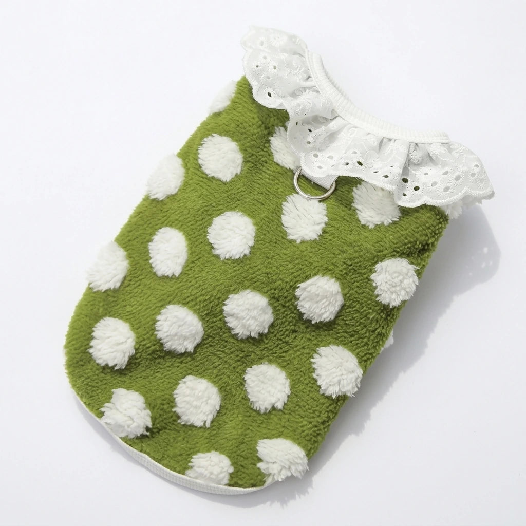 Tamecare Green Polka Dot Cat Vest