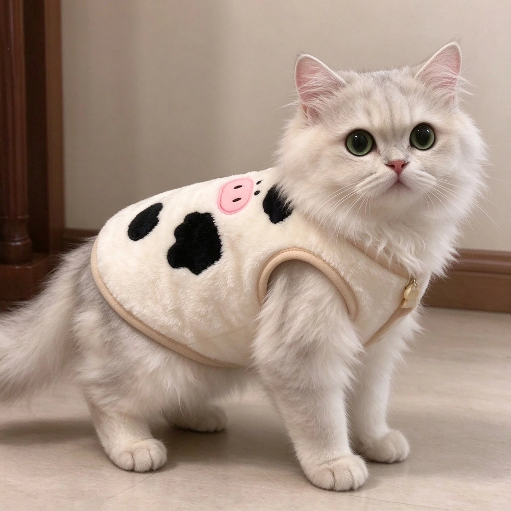 Tamecare Cow Print Cat Vest
