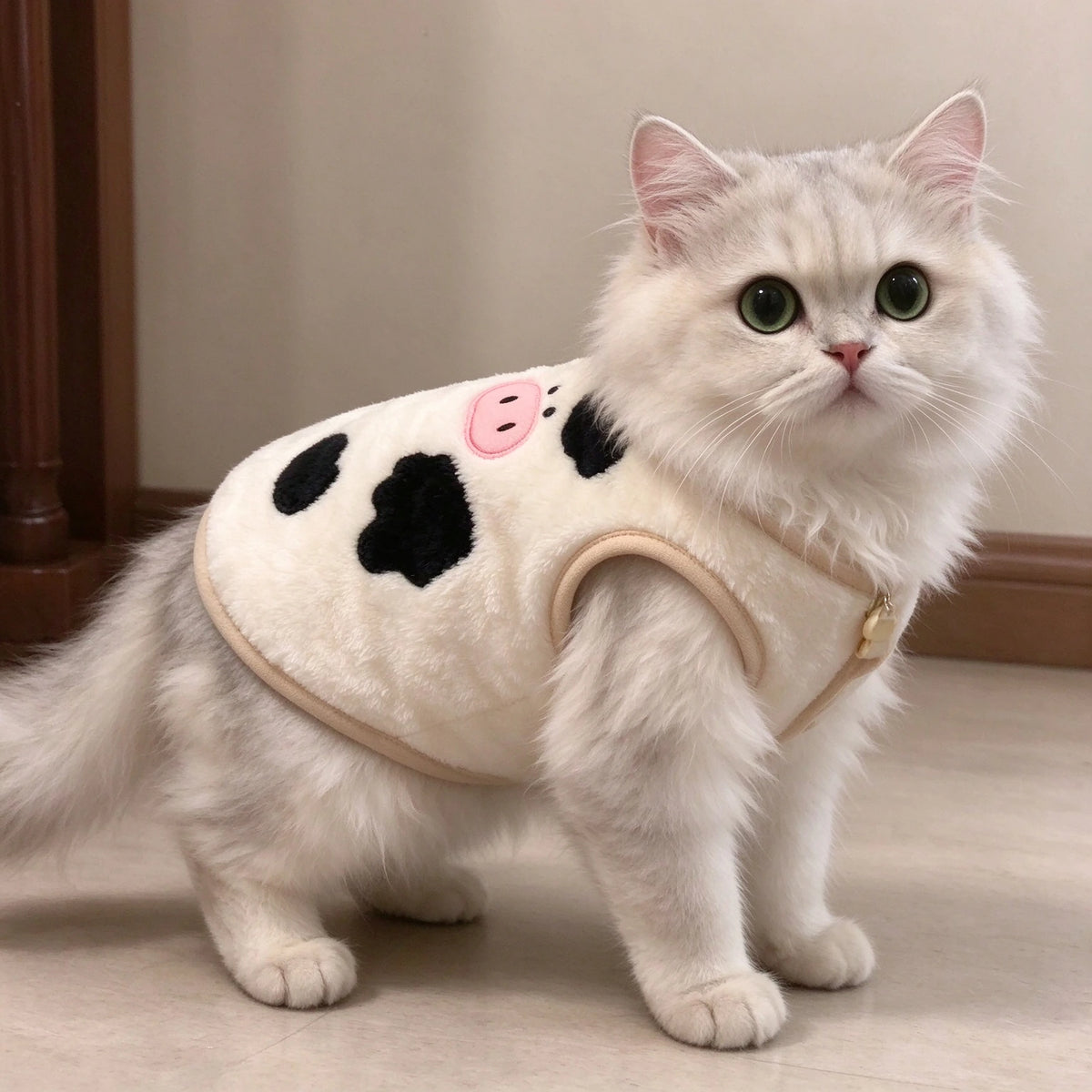 Tamecare Cow Print Cat Vest