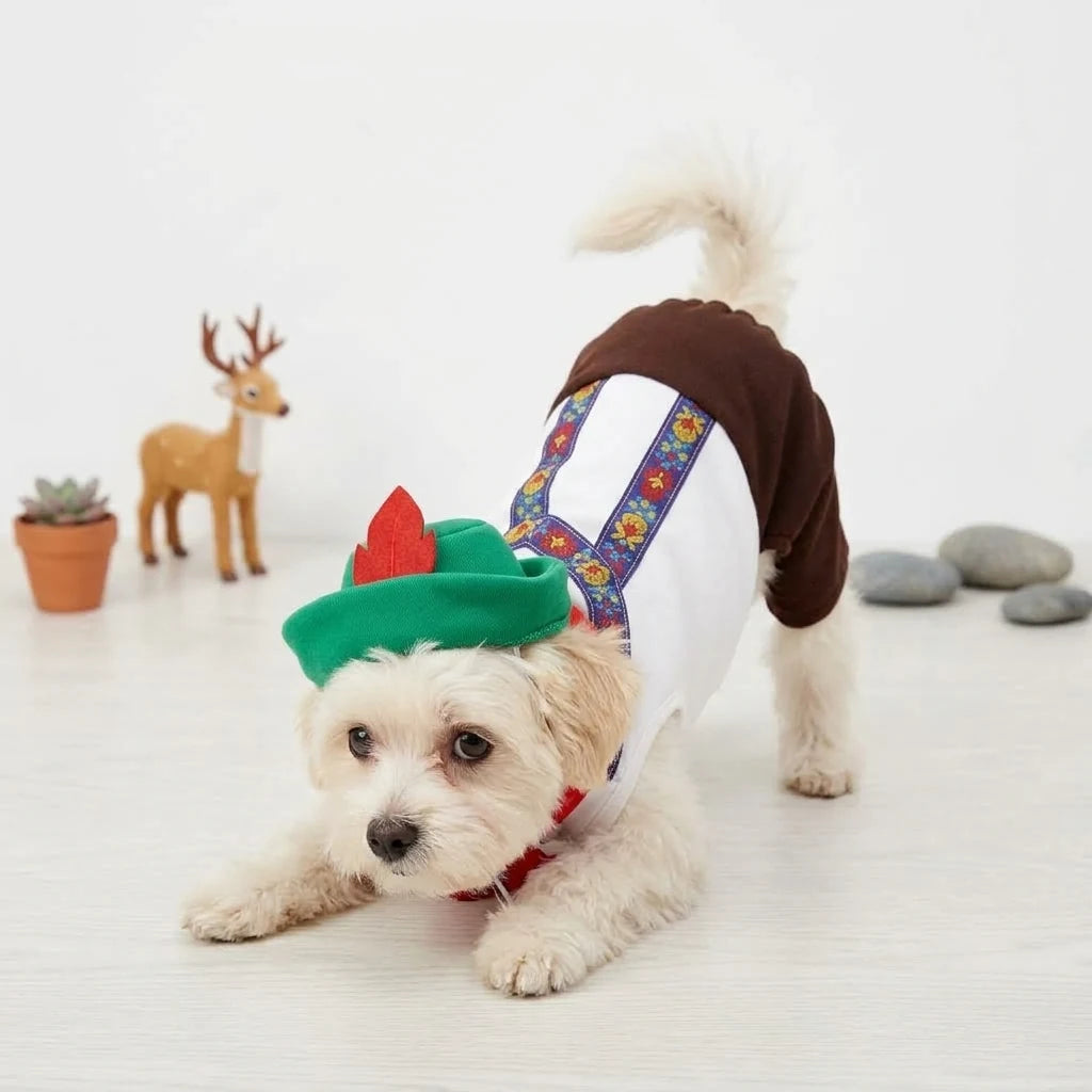 Tamecare Green Pub Waiter Dog Costume Set