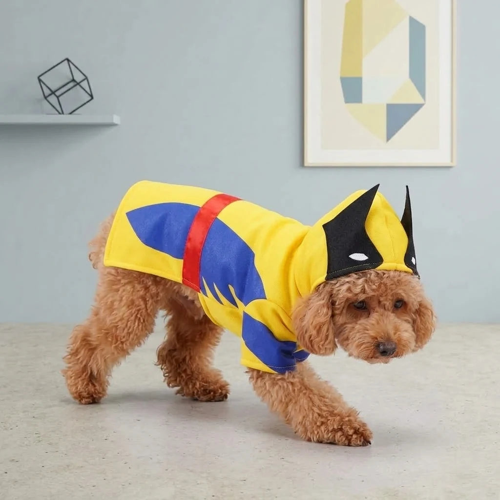 Tamecare Yellow Superhero Dog Hoodie