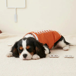 Orange Football Pattern Dog Vest