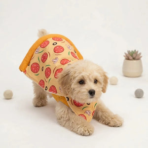 Tamecare Yellow Pizza Party Dog Cape