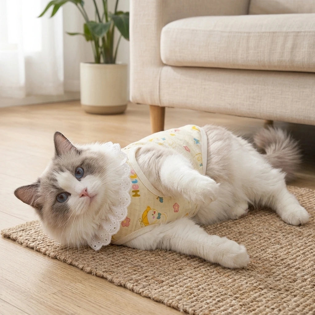 Tamecare Yellow Lace Cat Vest