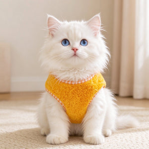 Tamecare Yellow Printed Cat Vest