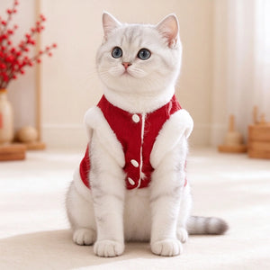 Tamecare Cozy Red Cat Vest
