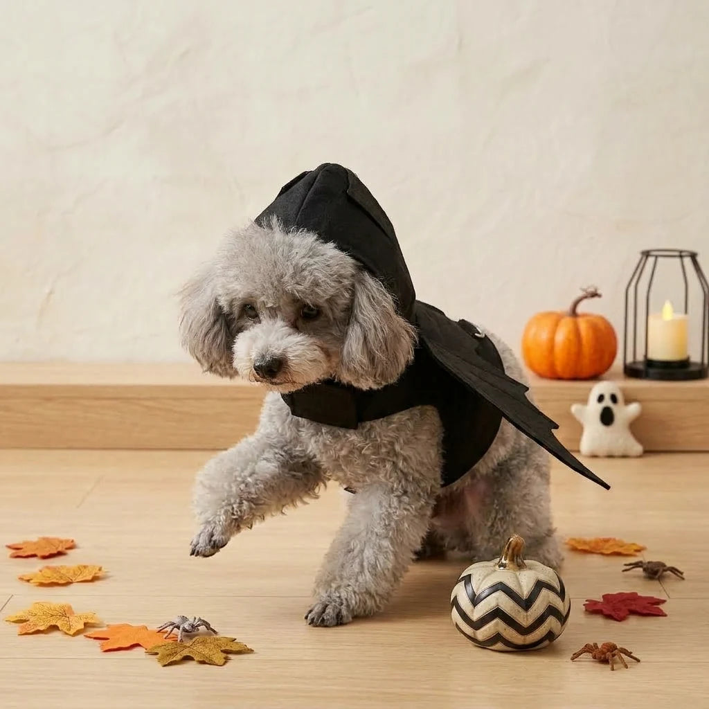 Tamecare Black Bat Wings Halloween Dog Harness