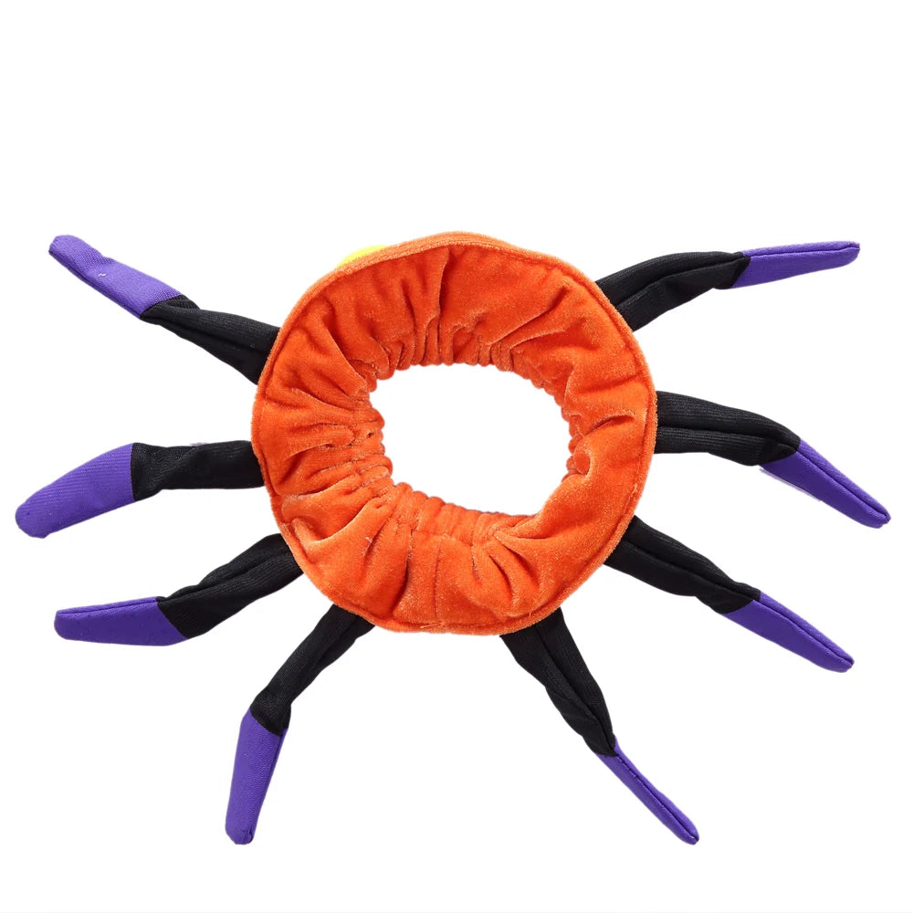 Tamecare Orange Halloween Spider Dog Collar