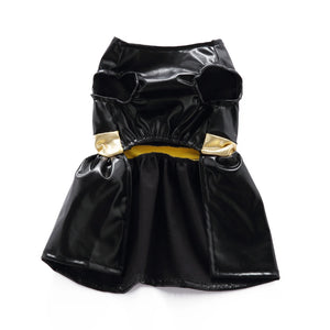Tamecare Black Pumpkin Halloween Dog Dress