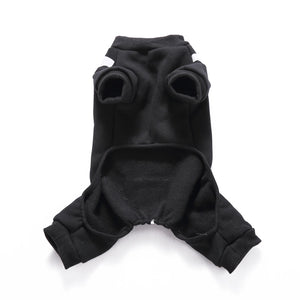 Tamecare Black Skeleton Print Dog Outfit