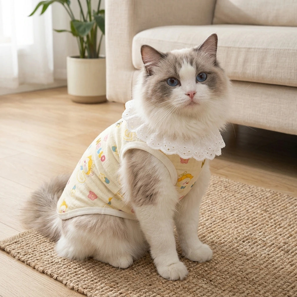 Tamecare Yellow Lace Cat Vest