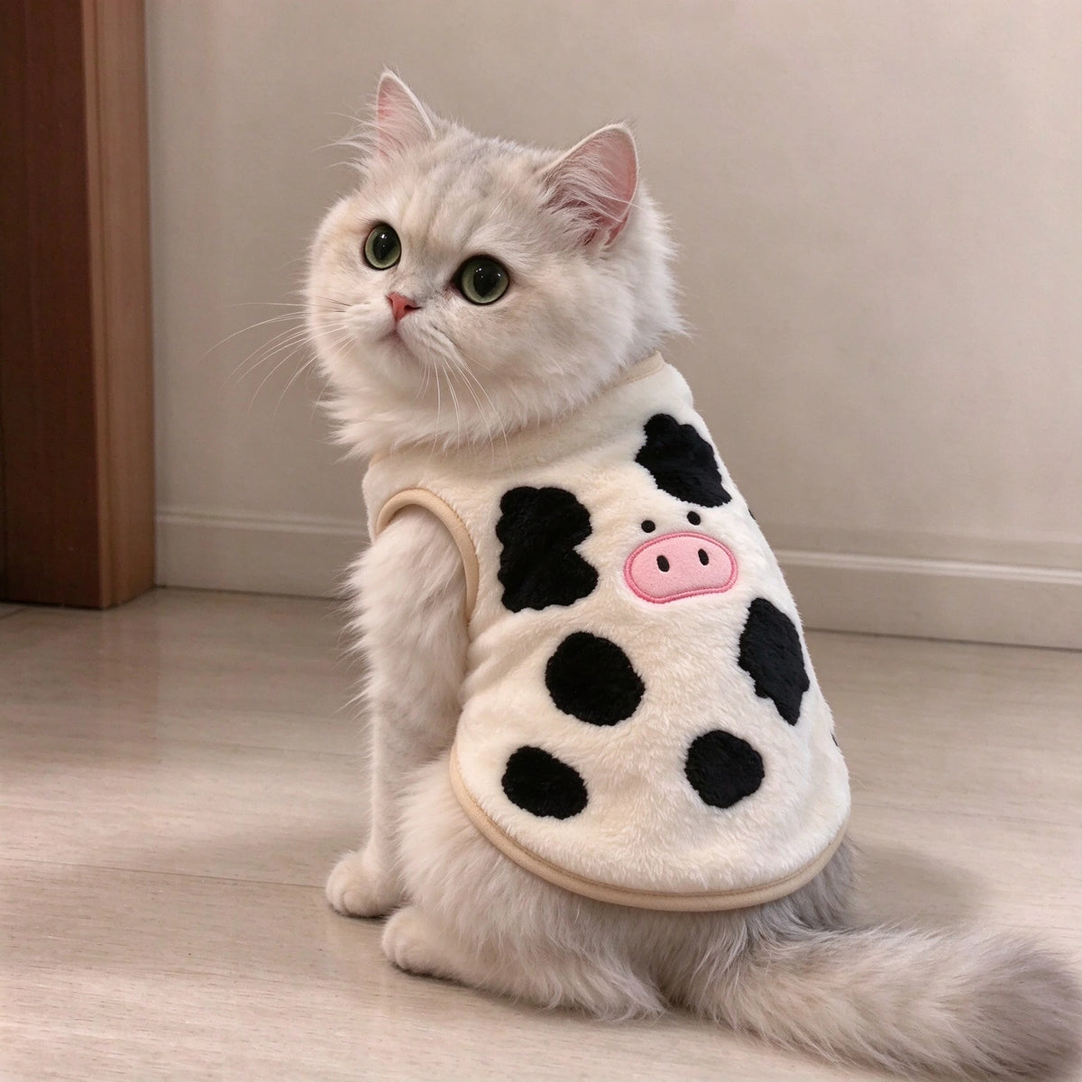 Tamecare Cow Print Cat Vest