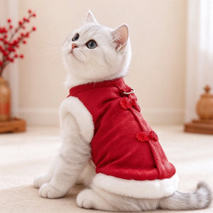 Tamecare Cozy Red Cat Vest