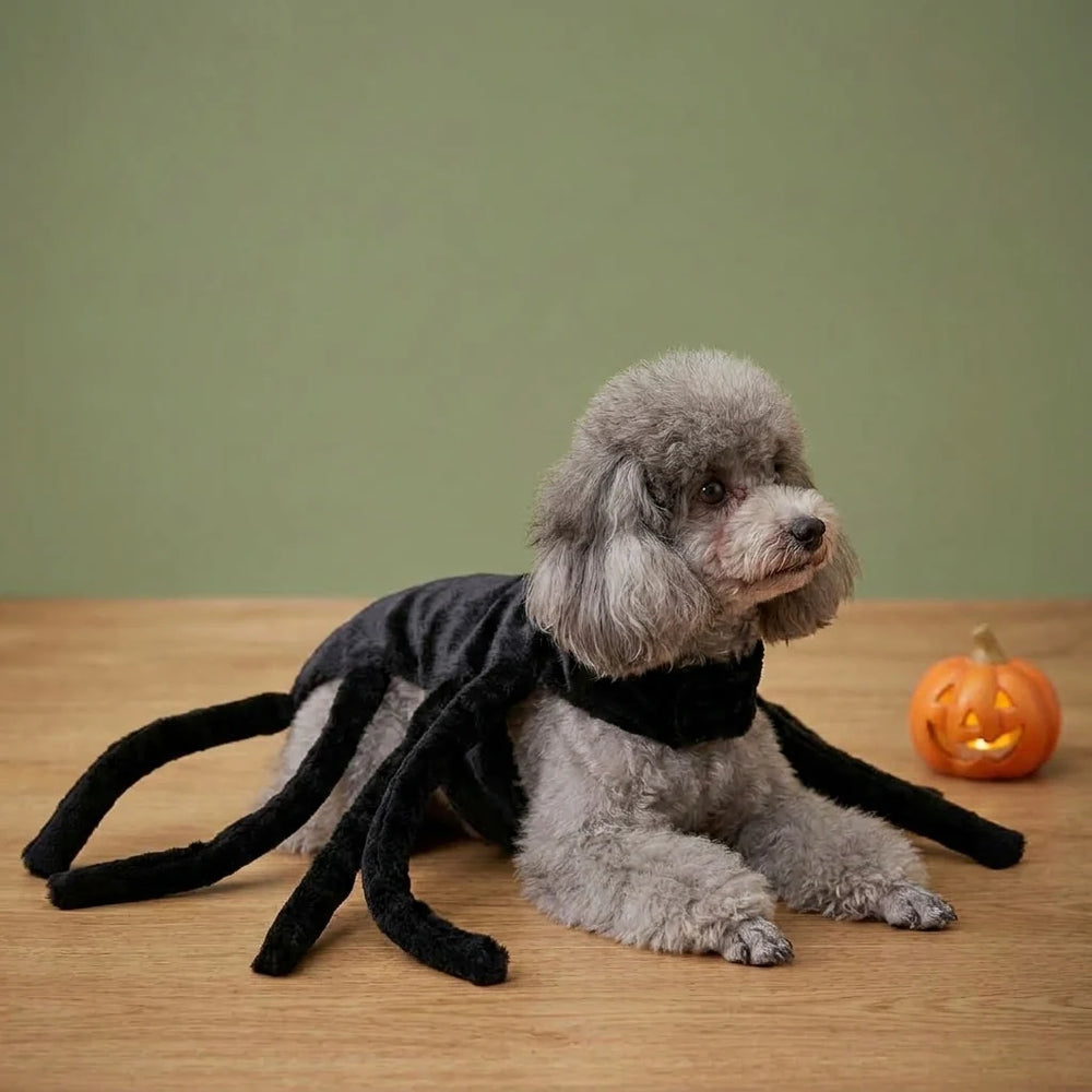 Tamecare Black Spider Halloween Dog Costume