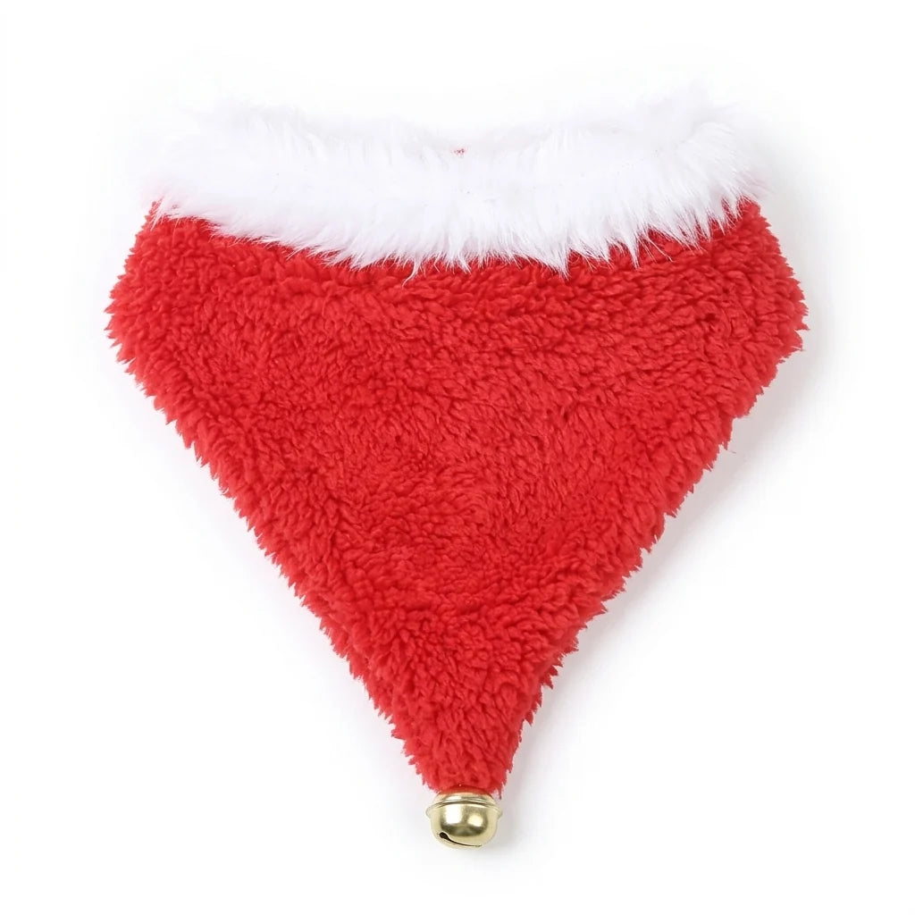 Tamecare Red Christmas Bell Dog Bandana