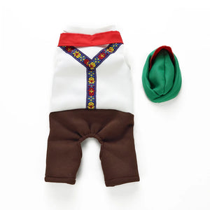 Tamecare Green Pub Waiter Dog Costume Set