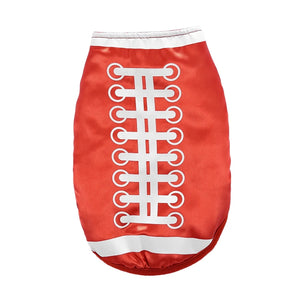 Orange Football Pattern Dog Vest