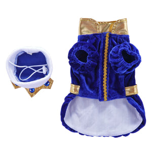 Blue Royal Prince Dog Costume